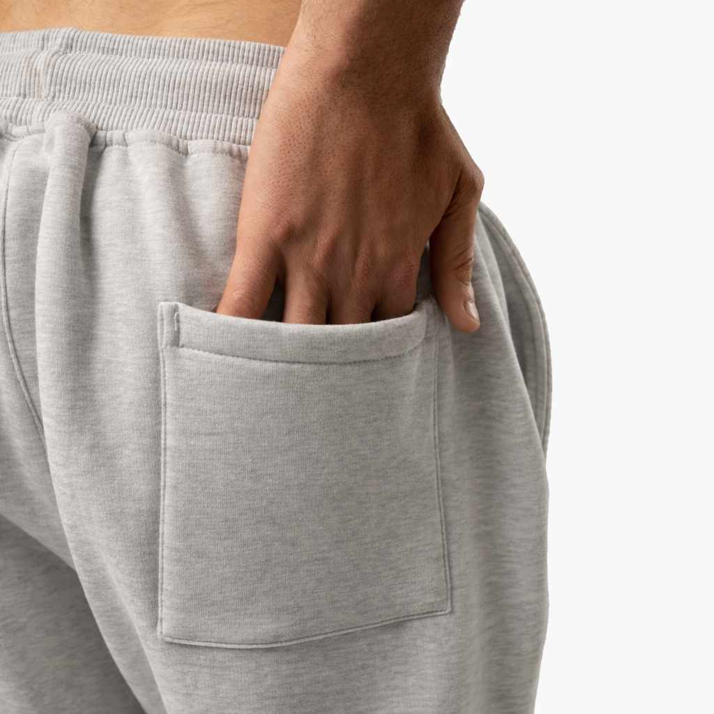 NASEEG Grey Melton Oversized Sweatpants - product view 4