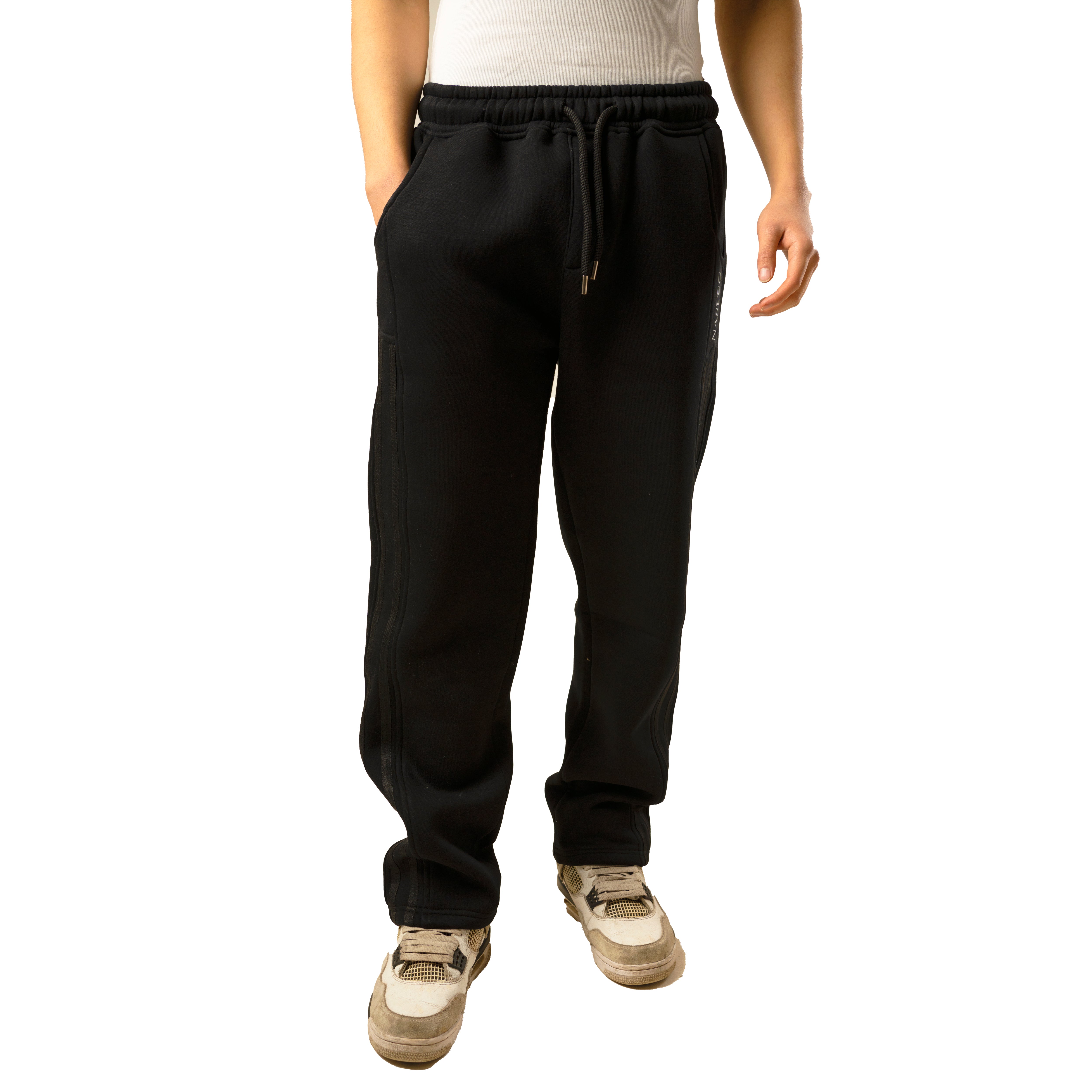 Black WideLeg Sweatpants Premium Street Edition