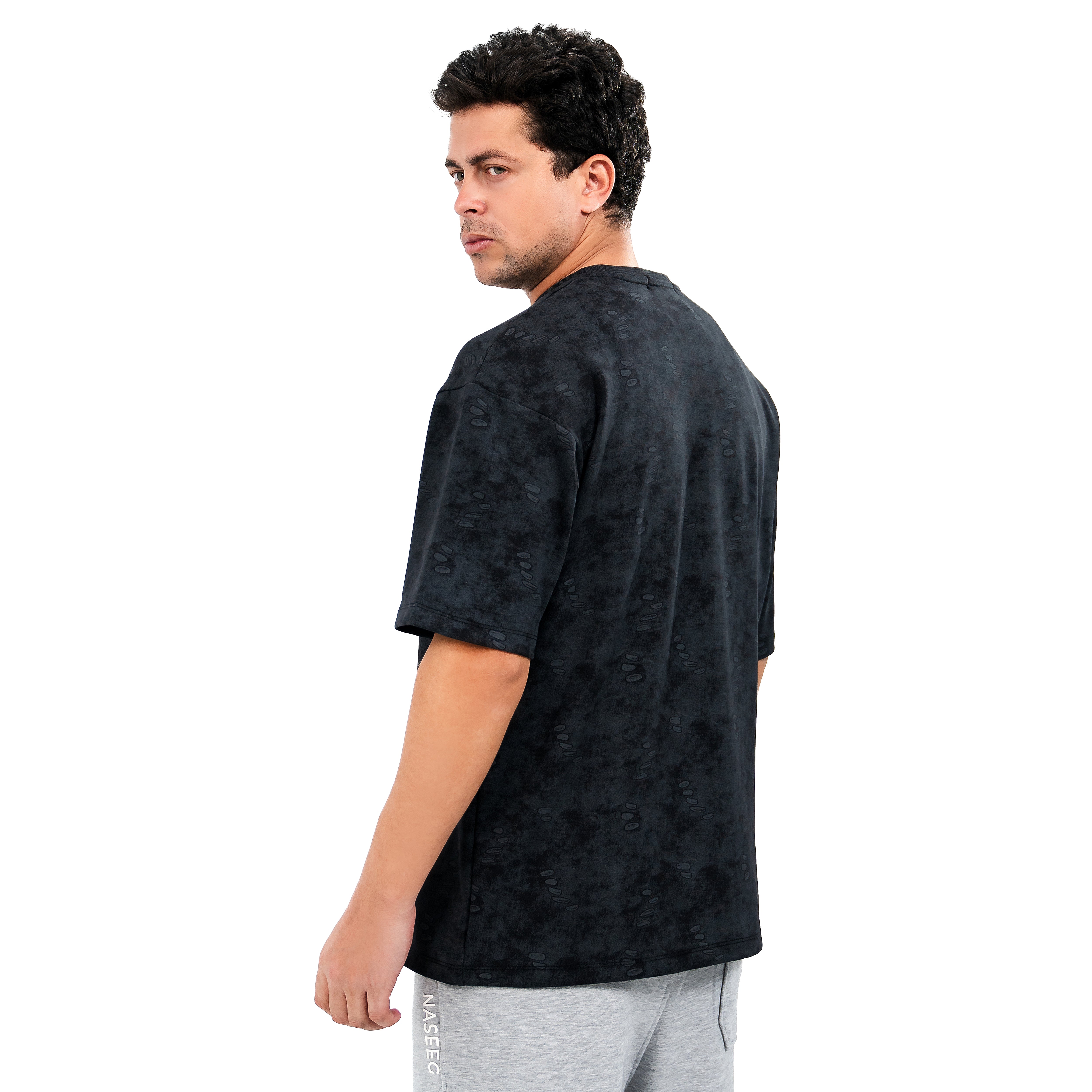 NASEEG Black Stone Oversized T-Shirt