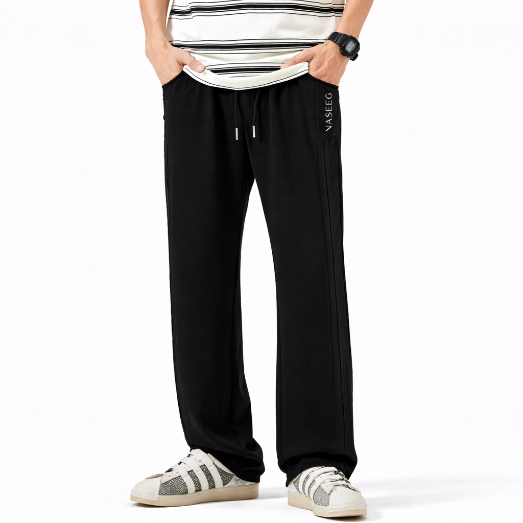 Black WideLeg Sweatpants Premium Street Edition