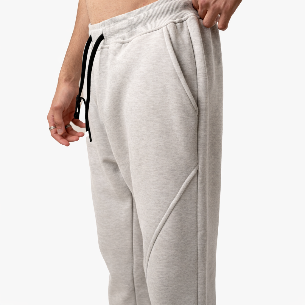 NASEEG Grey Melton Oversized Sweatpants - product view 3
