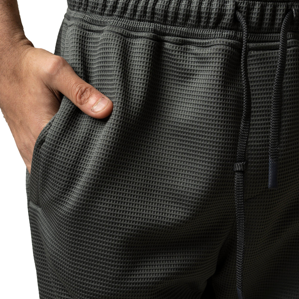 Textured Jogger Pants  Modern Comfort Fit Dark Gray