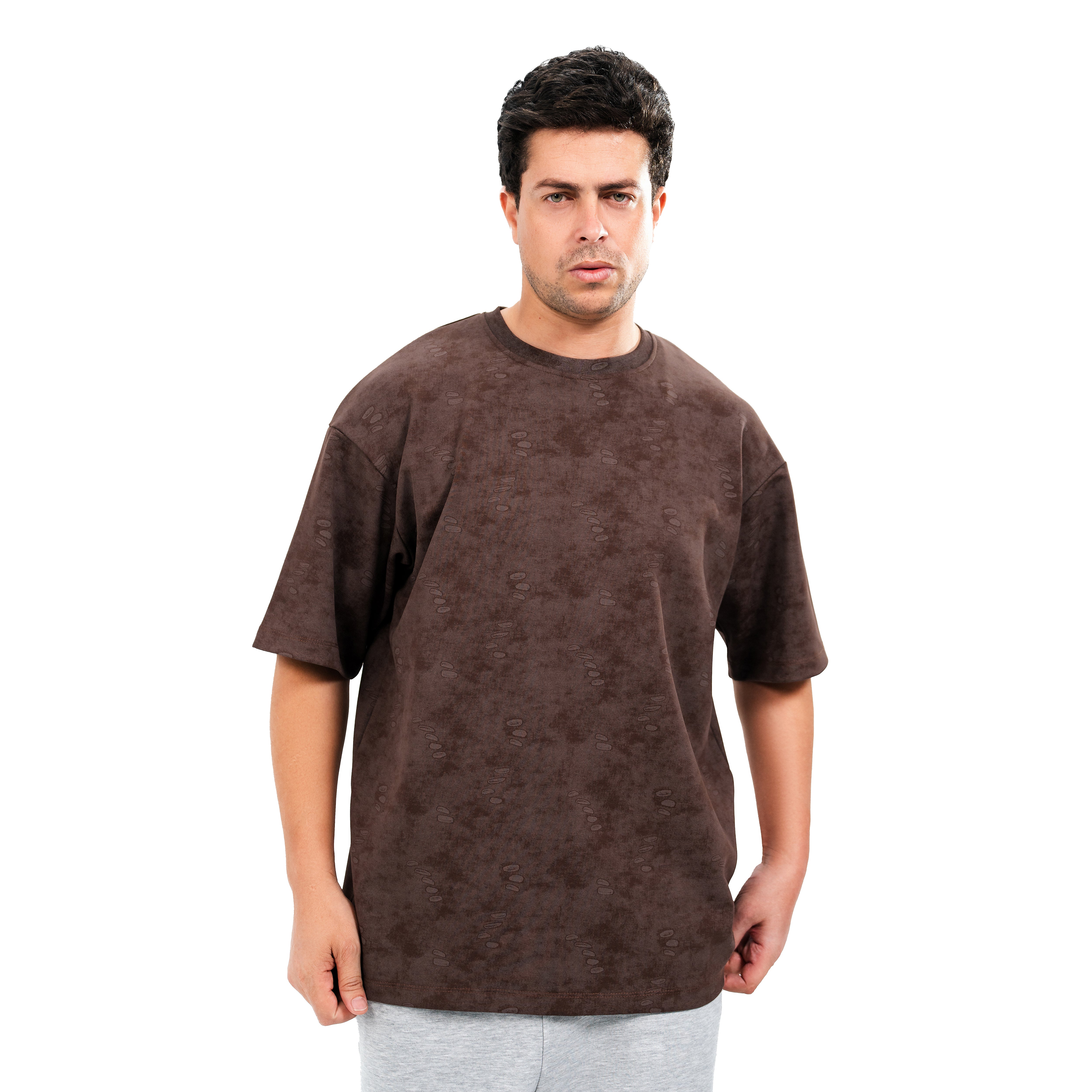 NASEEG Brown Stone Oversized T-Shirt