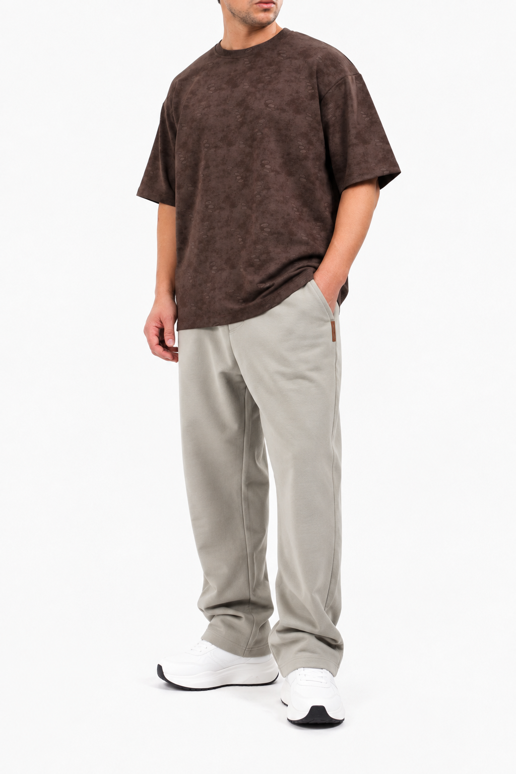 NASEEG Beige Drift Oversized Pants | Premium Cotton